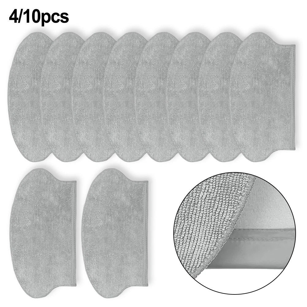 Spare Mop Cloth Pads Kit For Midea M6 Vcr21ldsw Vacuum Cleaner Or 10