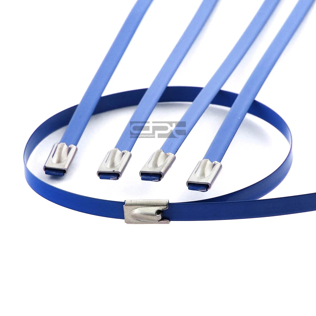 X10 12"300mm Stainless Blue Zip Tie Cable Wire | Built Supply Co