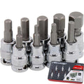 Neilsen 9pc Spline Hex Bit Socket Set 3/8" Drive by Neilsen