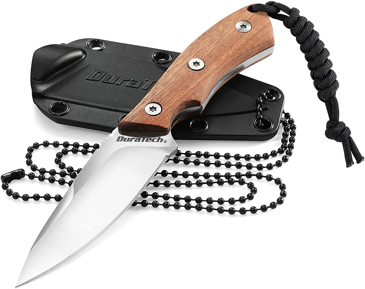 Duratech 6" Compact Fixed Blade Neck Knife Edc Full Tang 3" Blade