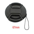 Dust And Water Protection Lens Cap Fits 49 52 55 58 62 67 72 7782mm