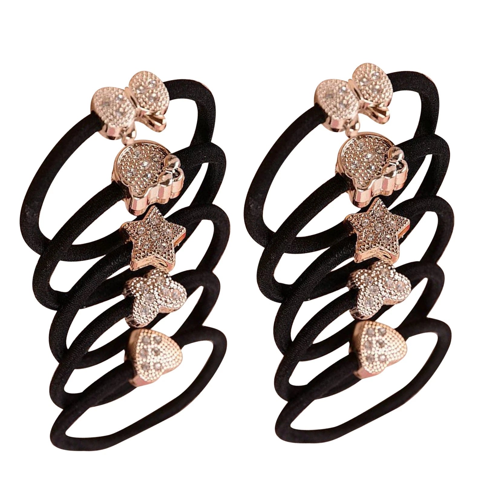 Cute Crystal Elastic Hair Ties Band Ropes Ring Ponytail Holder
