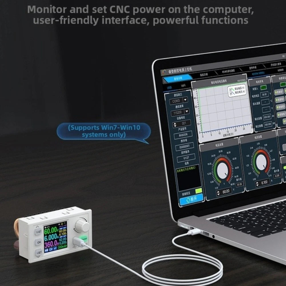 Adjustable Dc Regulated Supply 60V 6a 360W With Digital Lcd Display
