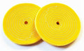 2 PTC 6" SEWN BUFFING WHEEL PAD STIFF FIRM 1/2" ARBOR BENCH GRINDER POLISH #4156