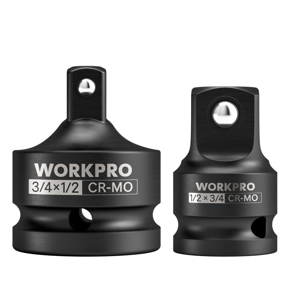 WORKPRO 2PC Impact Socket Adapter Set by WORKPRO