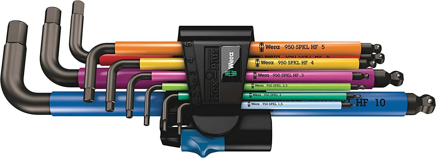 Wera 950/9 Hex-Plus Multicolour L-Key Set
