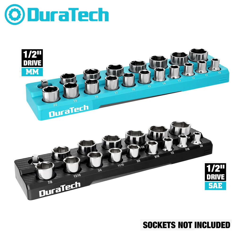 Duratech Magnetic Socket Organizer Set 1/2" Drive Socket Holders