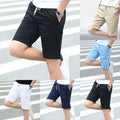 Men's Gym Beach Cargo Shorts Elastic Waist Drawstring Loose Short