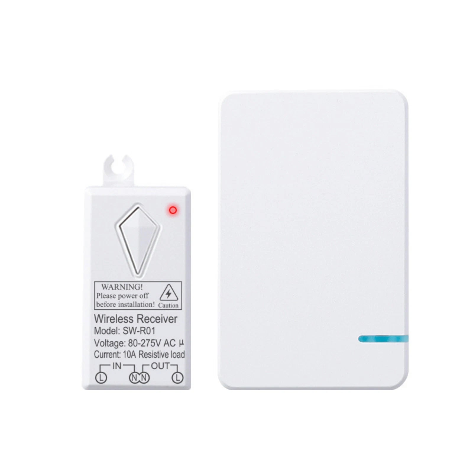 Wireless Light Switch Receiver Accessory For Lamp Fan On/off Remote