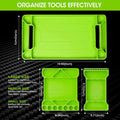 Duratech 3-pack Flexible Tool Tray Silicone Tool Holder For Mechanics