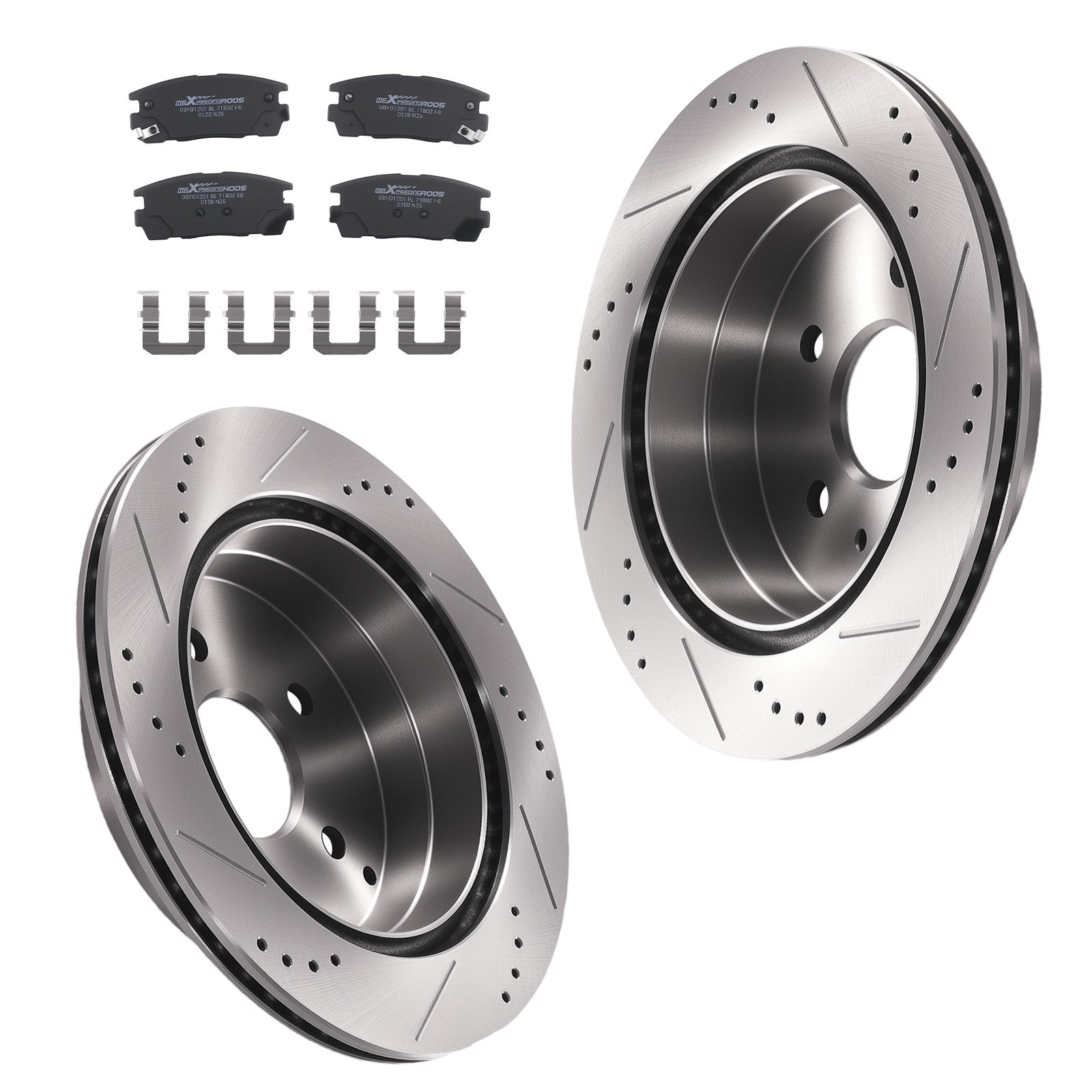 Rear Drilled Slotted Brake Rotors Ceramic Pads for GMC Terrain