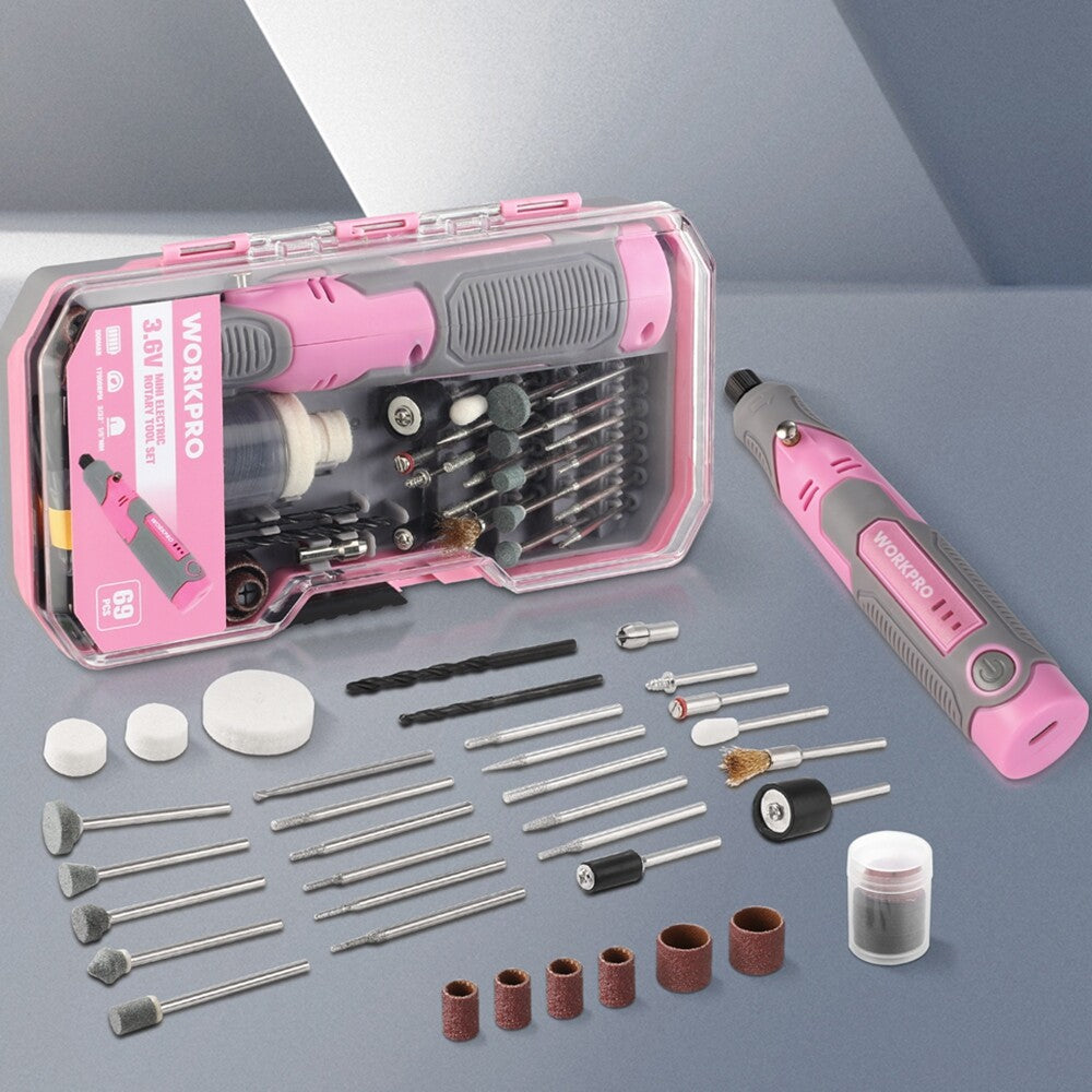 WORKPRO Cordless Rotary Tool Kit 71pc Accessories