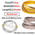 Aluminum Flat Wire 5mm, Bendable Craft Wires