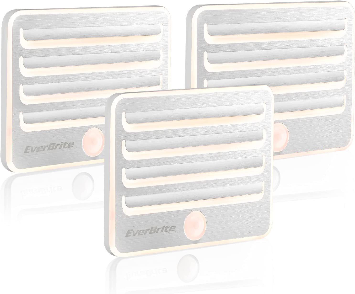 EverBrite 3 Pack Motion Sensor Night Lights by EverBrite