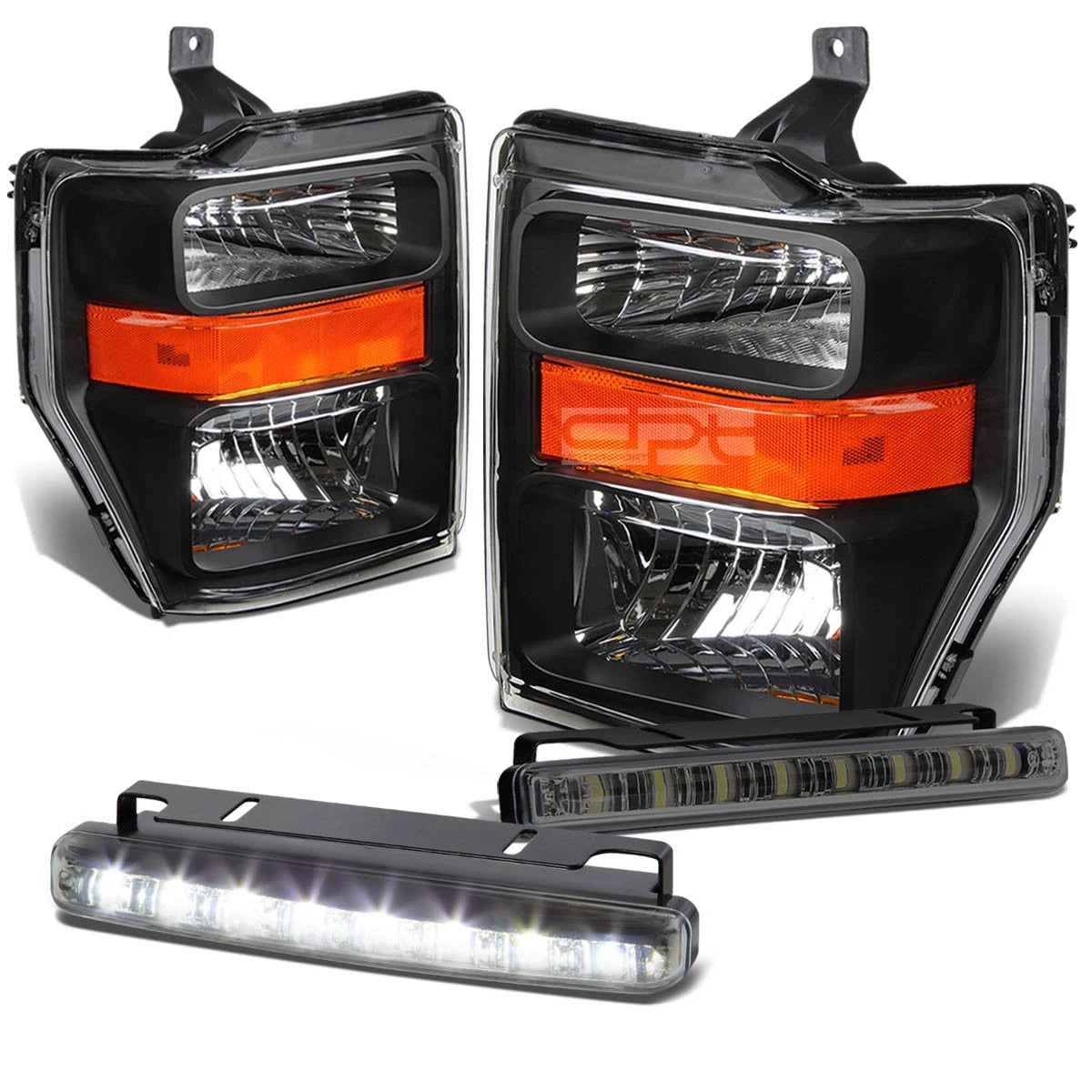 Black Amber Signal Head+bumper+sm<wbr/>oke Led Fog | Built Supply Co