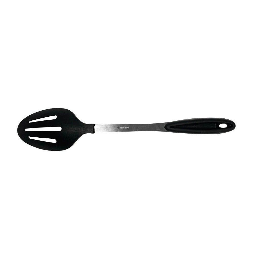 Black Nylon Slotted Spoon 13" Suitable For Restaurant, Food Shop,