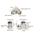 Nickel Plated Copper Pipe Fittings Kit Straight Elbow And Tee