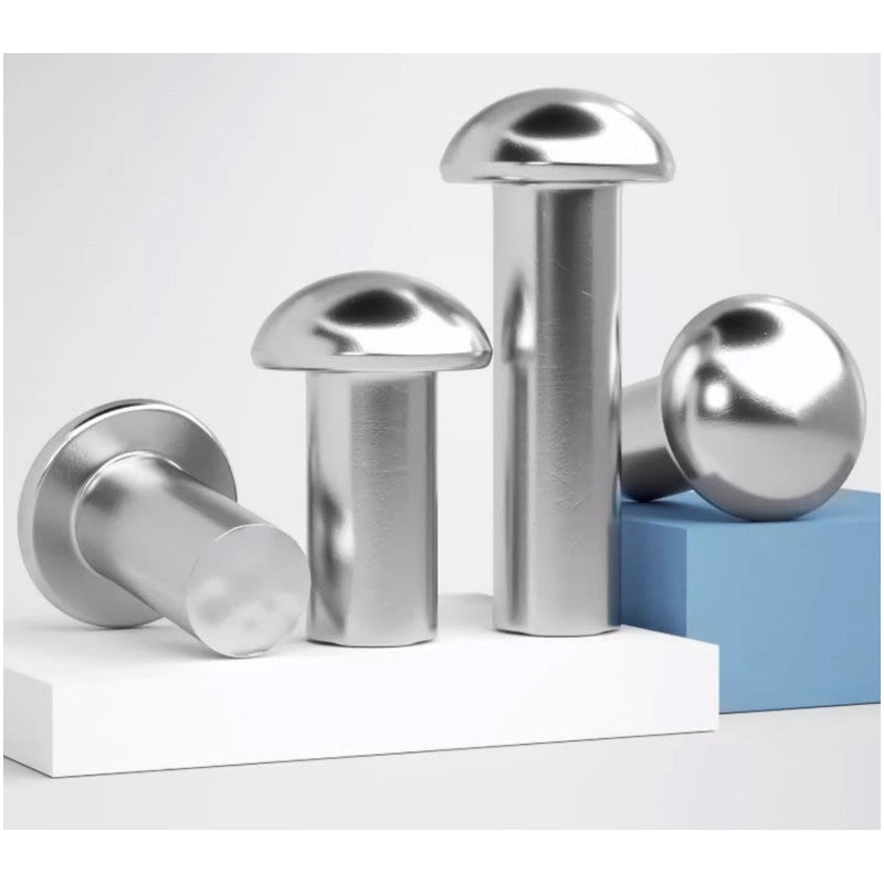 Domed Head Solid Rivets A2 Stainless Steel