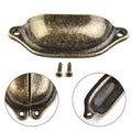 Set 15mm Hole Centers Cup Shell Drawer For Pull Handle Bronze Tone