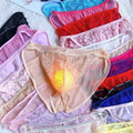 Stylish Lace G String Bikini Briefs Thongs Underwear For Men Size M