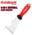 Goldblatt 9-in-1 Drywall Paint Scraper Stainless Steel Blade Putty