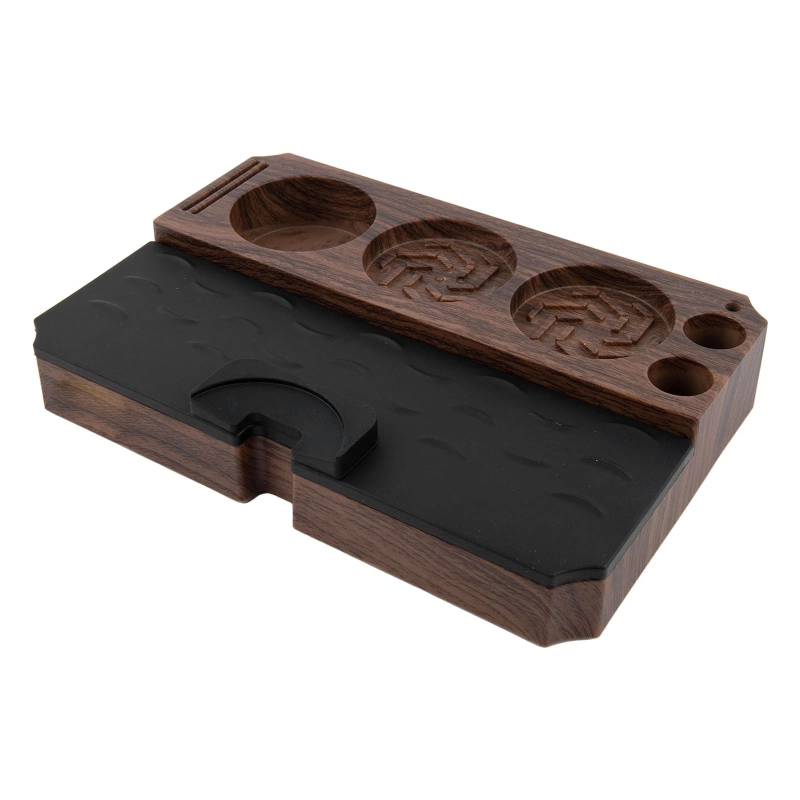Espresso Tamper Mat Wood Grain Coffee Pressing Base For 51mm 53mm
