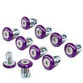 Nrg Innovations Fw-100pp Fender Washer Dress Up Kit Purple W/rivnut