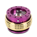 Nrg Aluminum Steering Wheel Quick Release Adapter 2.1 Purple/gold