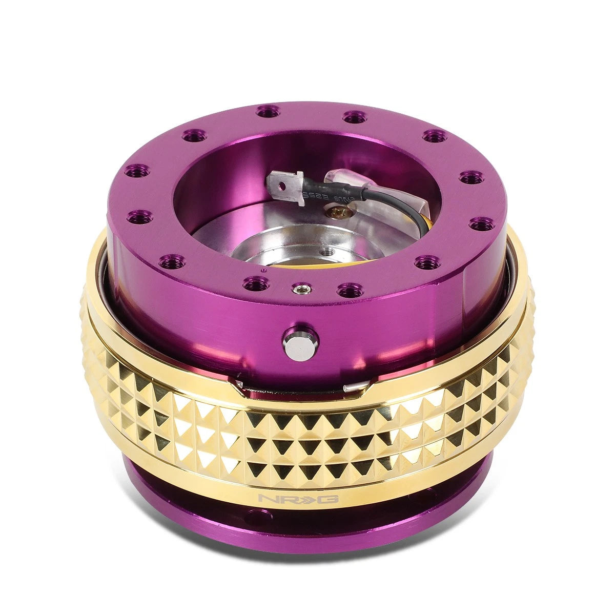 Nrg Aluminum Steering Wheel Quick Release Adapter 2.1 Purple/gold