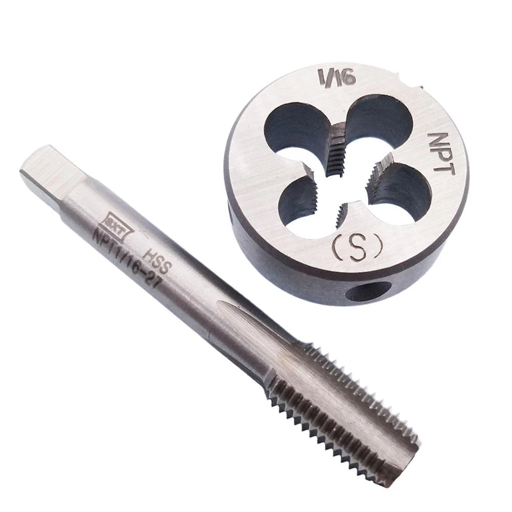 Hss 1/16-27 Npt Tap And 1/16-27 Npt Right Hand Die Metalworking