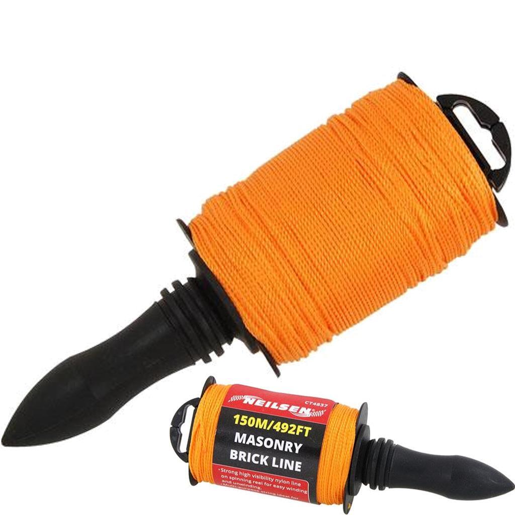 Neilsen 150M Yellow Builders Building Brick Laying Measuring Rope by Neilsen