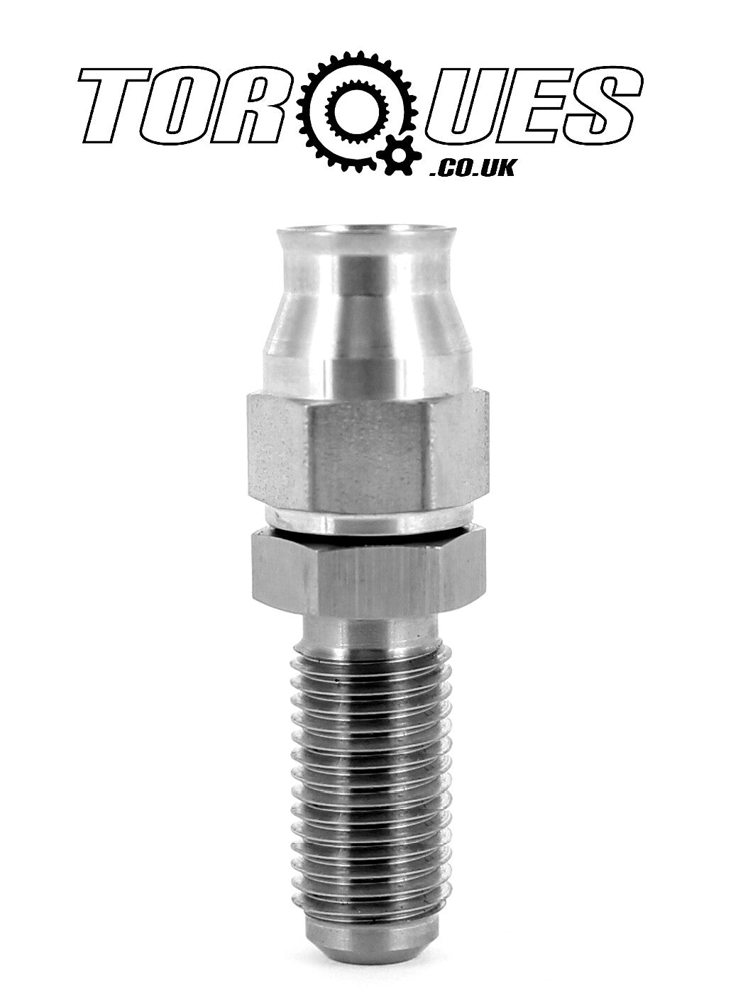 An-4 (4an) 7/16"x20 Unf Long Male Bulkhead Straight Stainless Steel
