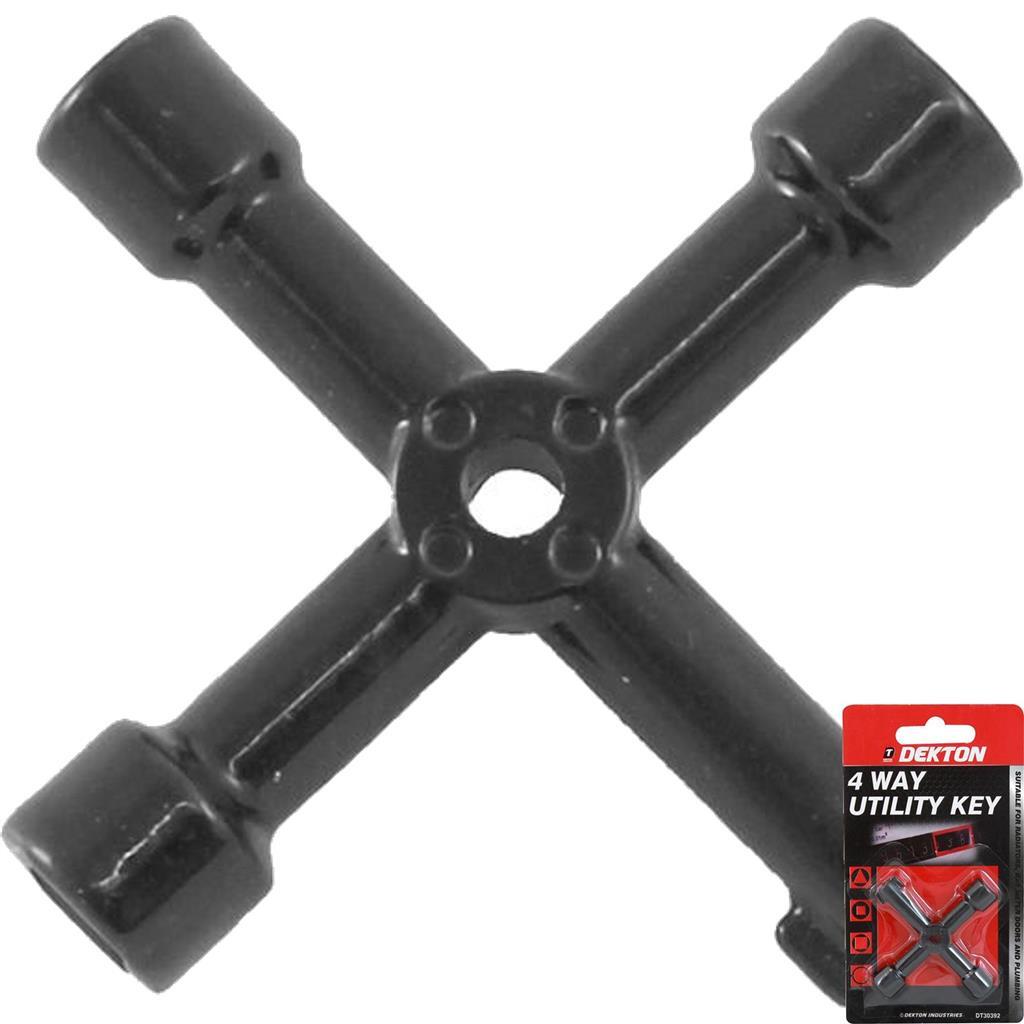 Dekton Utility Key Plumbing Tool 4 Way