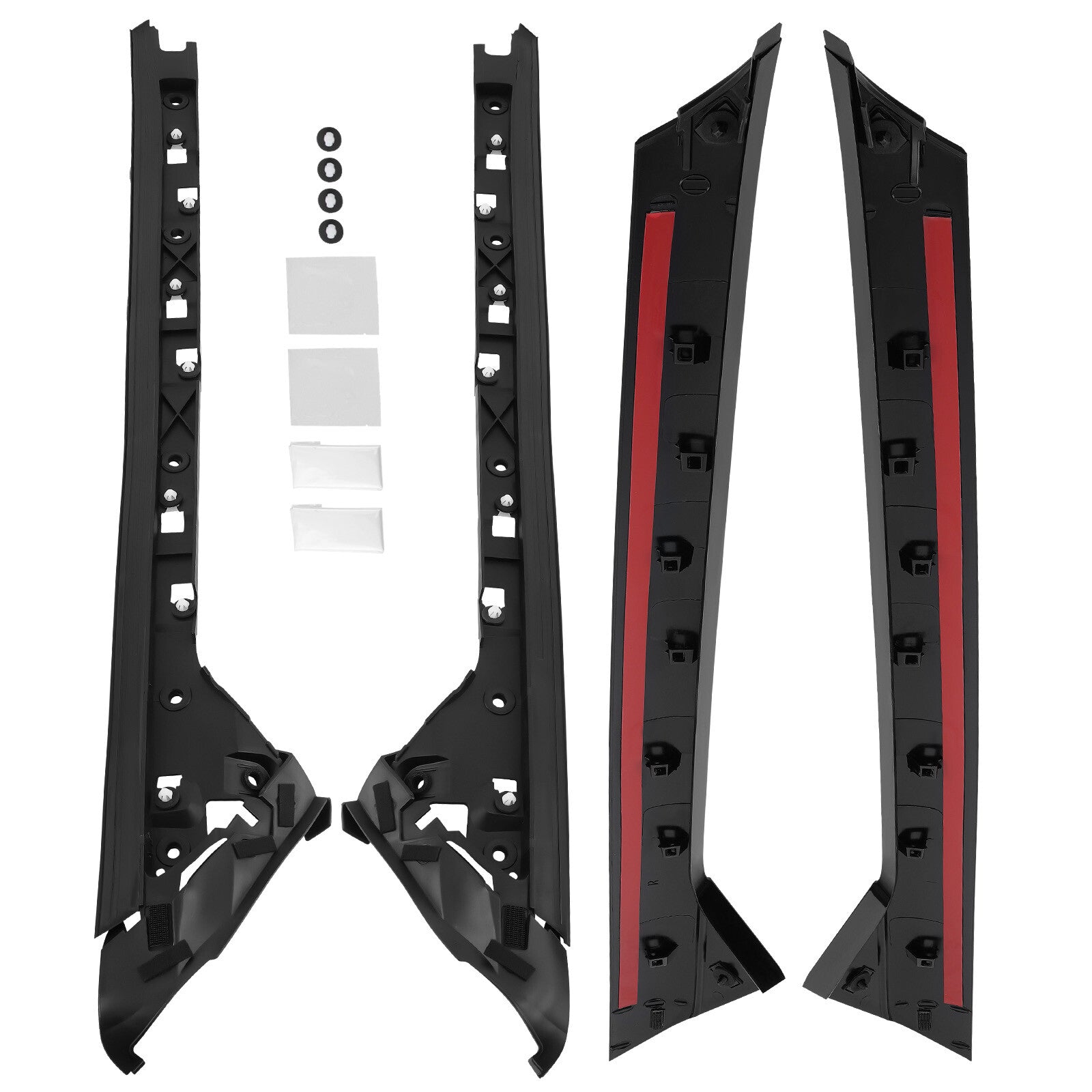 Left Side Windshield A-Pillar Molding INNER OUTER Trim for 11-19 Ford