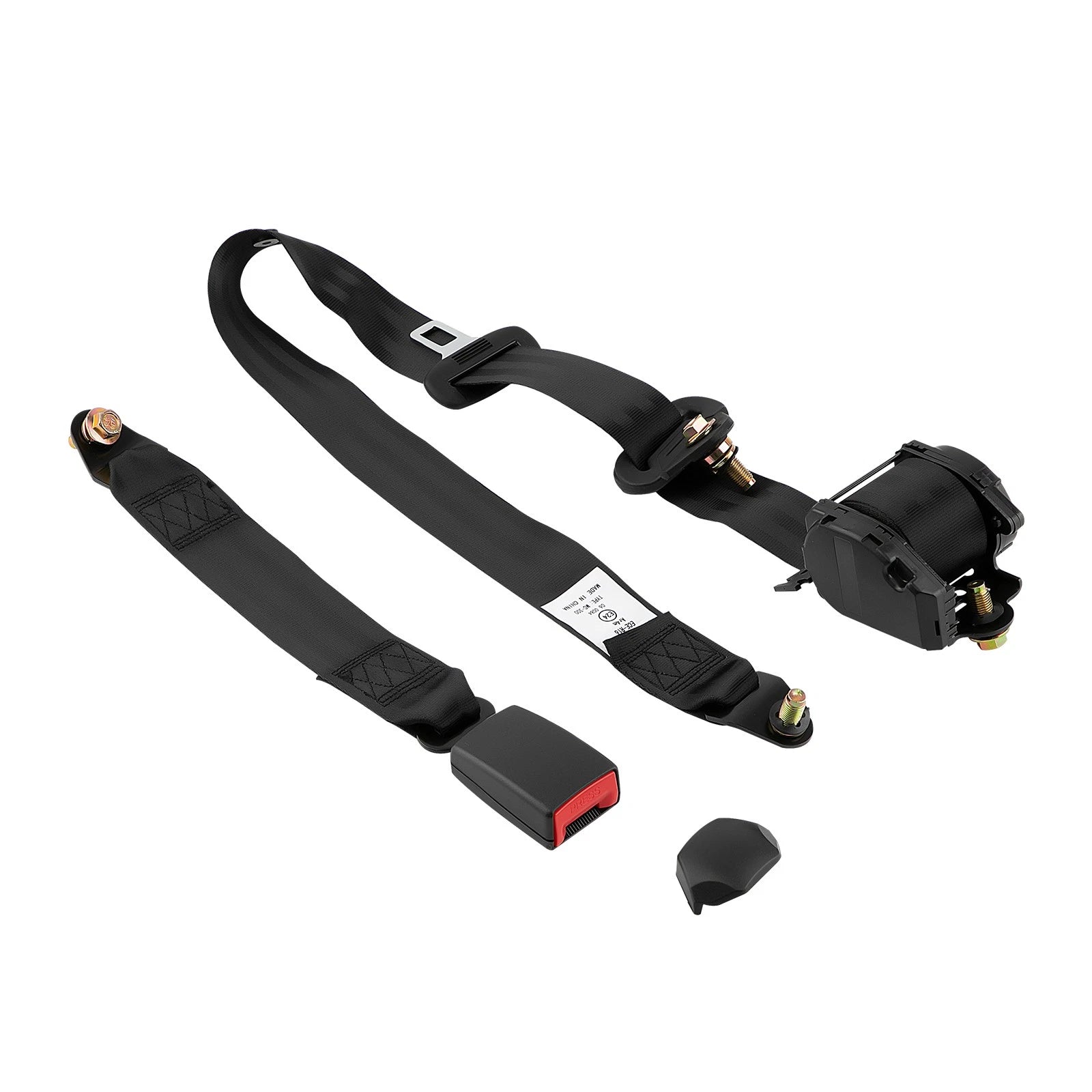 Universal Retractable 3-Point Safety Seat Belt Car Vehicle Safety Strap Buckle