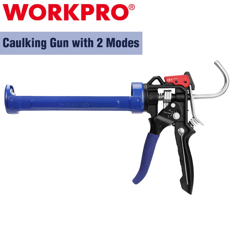 Workpro Caulking Gun Adjustable Thrust Ratio Smooth Round Rod Hand