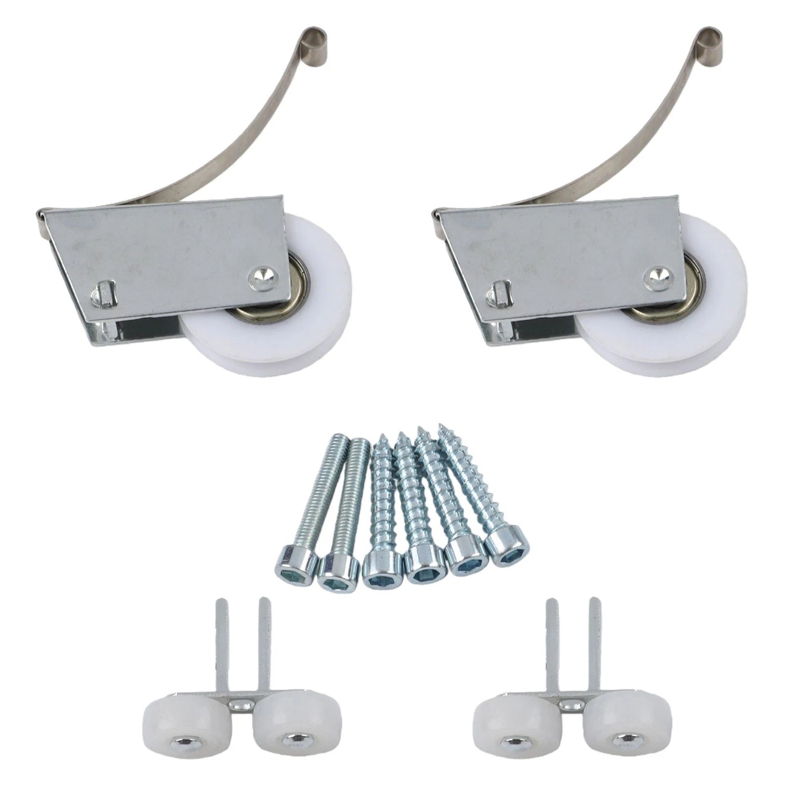 2 Pack Sliding Door Rollers For Wardrobe Doors Nylon Pulley Smooth