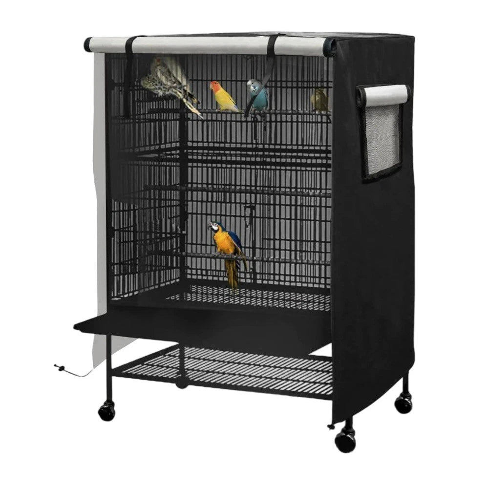 Bird Cage Cover Lightweight Black Waterproof Breathable Oxford Cloth