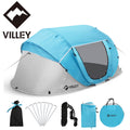 VILLEY 2Person Pop Up Tent Camping Beach Tent Waterproof Automatic