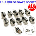 Reliable 10 Pack 5 5x2 1mm Female Metal Panel Mount | Built Supply Co