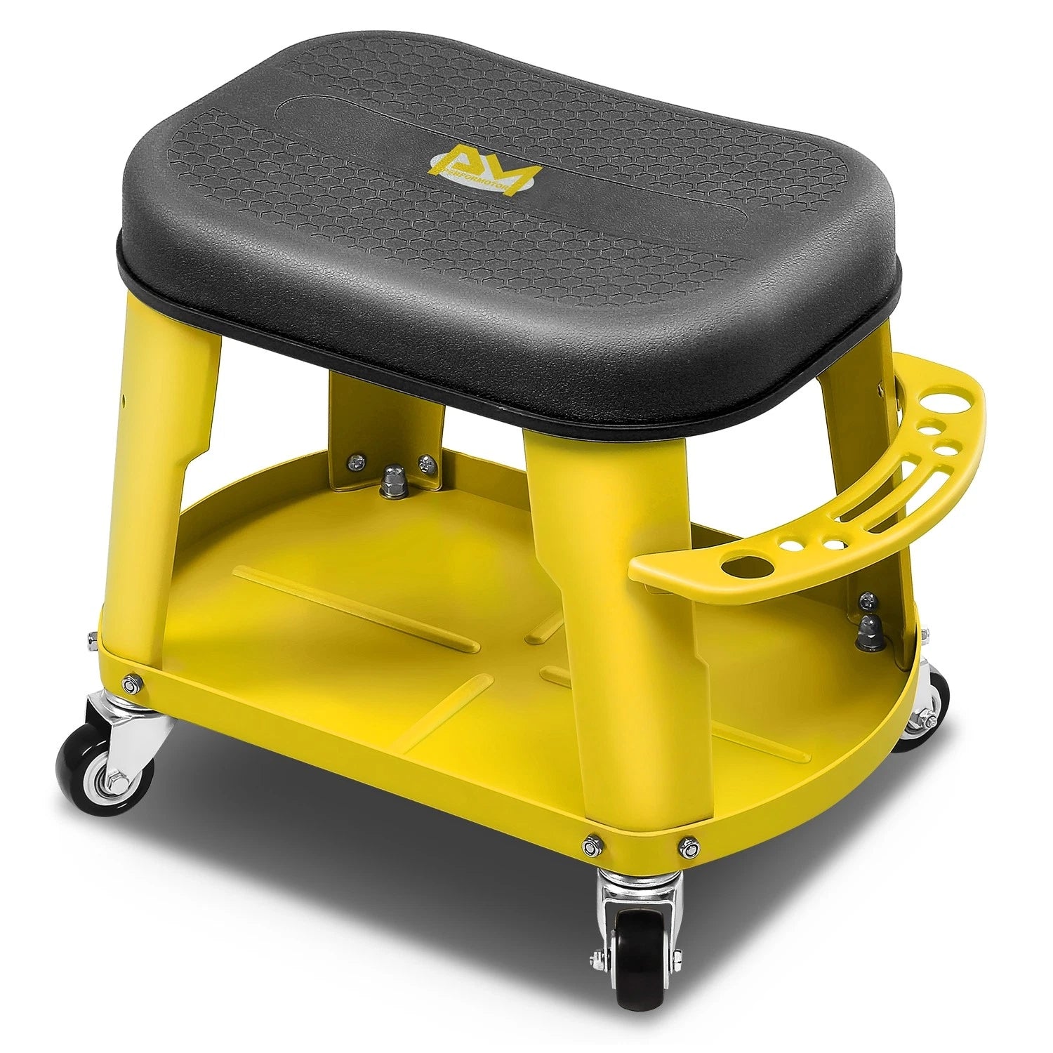 16.14x 10.62x 13.78in 300lbs Capacity Mechanics Roller Seats Yellow