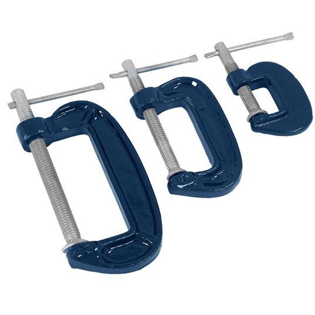 Neilsen 3pc G Clamp Cast Iron Clamps