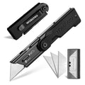 Workpro Folding Utility Knife Quick Change Box Cutter With Extra Sk5