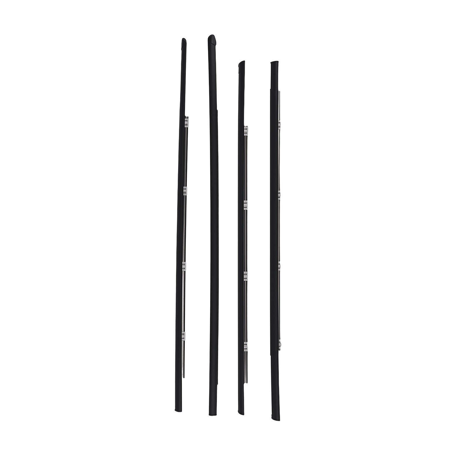 4x Window Sweep Belt Weatherstrip for Honda Civic Sedan 92-95