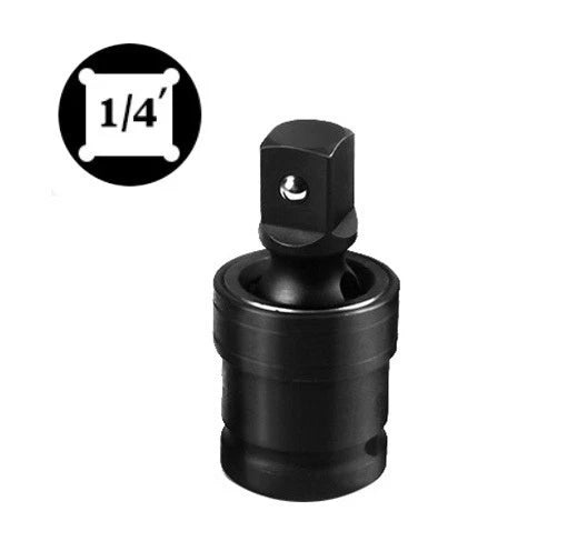 Heavy Duty 1/4" Dr Cr-mo Ball Universal Joint Impact Socket Adapter