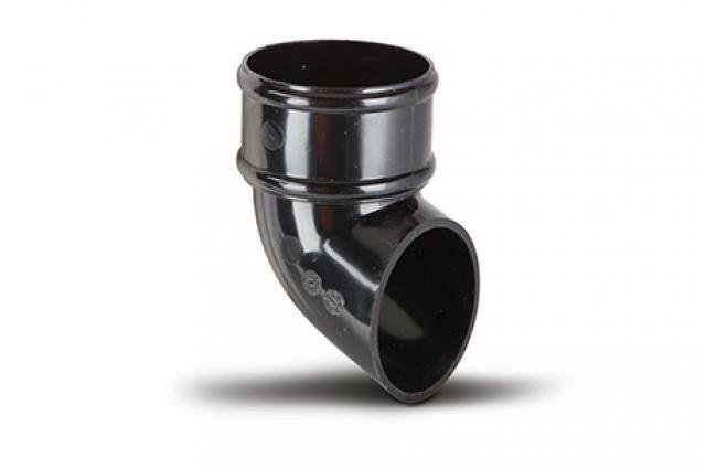 68mm Round Downpipe Shoe - Black