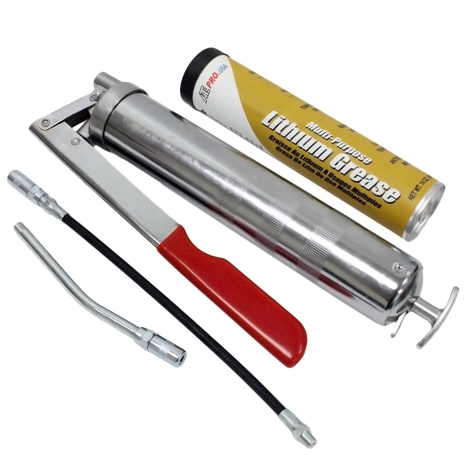 Heavy Duty Grease Gun with 14oz Lithium Grease