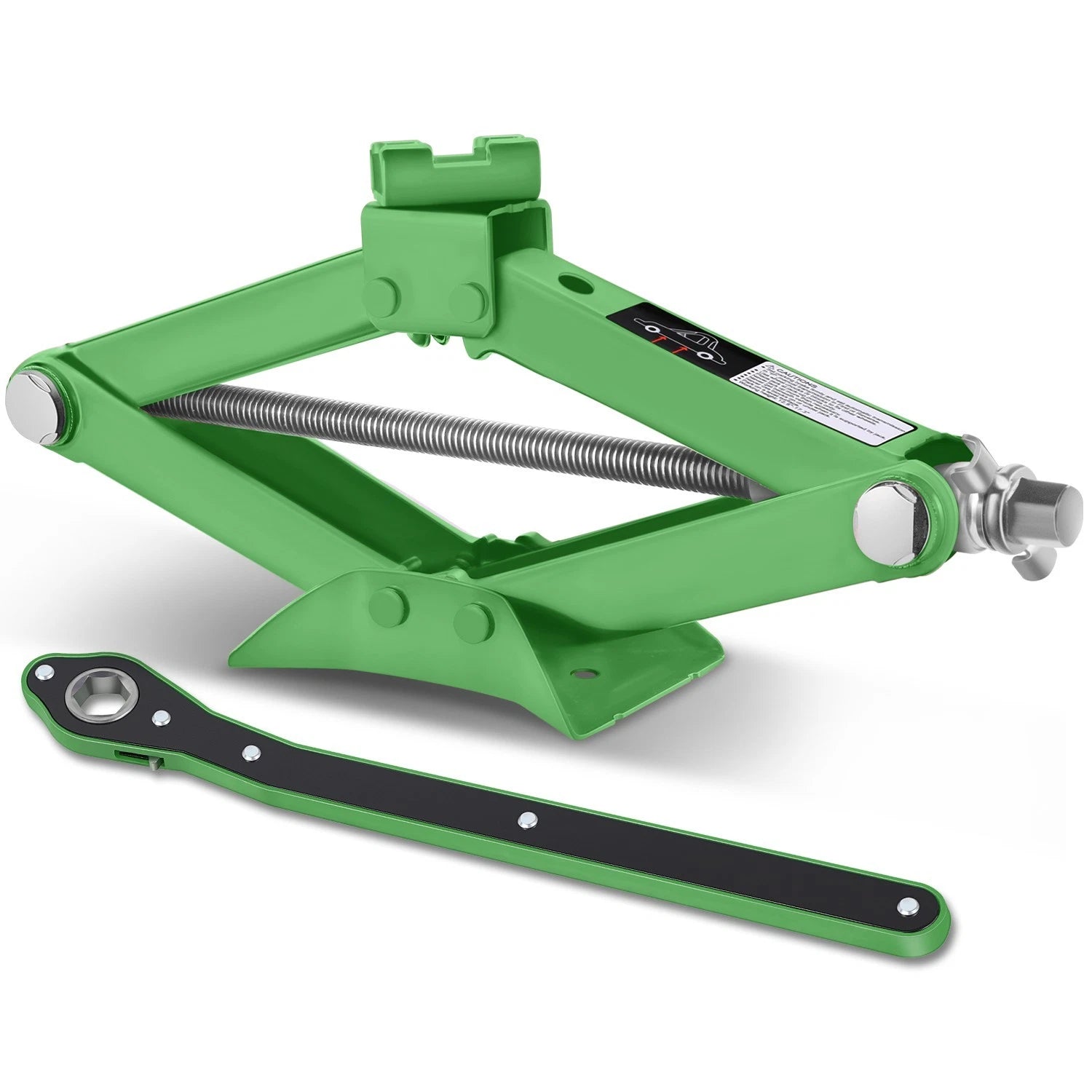 3.85-17.4 In 4409lbs Hydraulic Green Scissor Lift Jack(2 Ton )