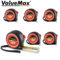 ValueMax 6PC Tape Measure 16FT Retractable Easy Read Measuring Tape