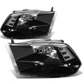 Fit 2009-2018 Dodge Ram Pickup Black Housing Clear | Built Supply Co